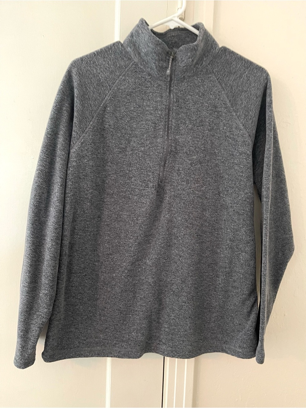 Women’s Gray Quarter-Zip Pullover Sweater
